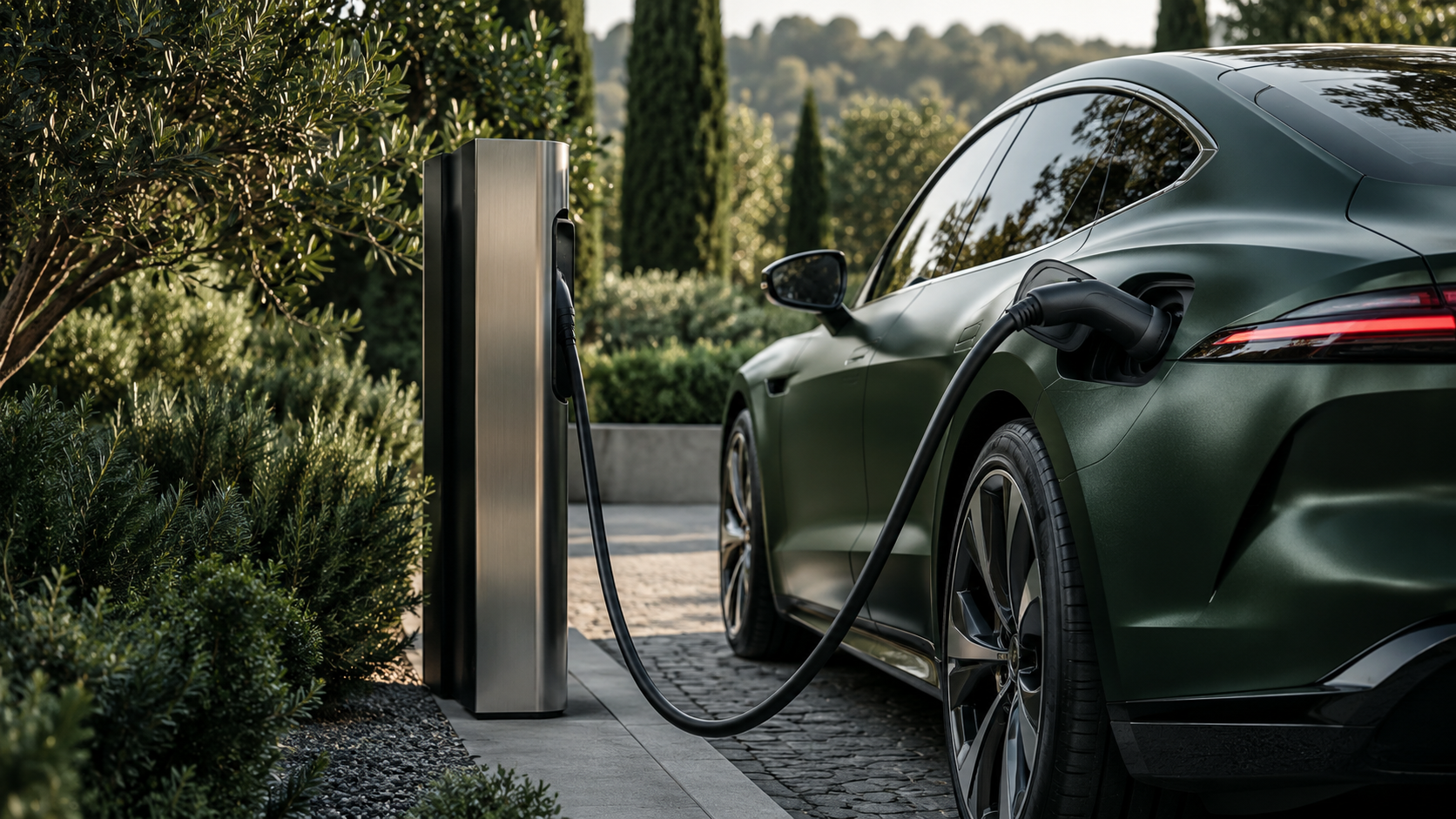 Borne de recharge véhicule électrique
